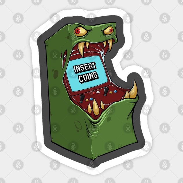 Insert Coins Sticker by ChurchOfRobot